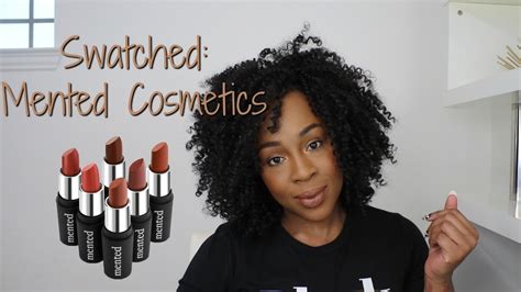 Swatched Mented Cosmetics Nude Lipstick For Deep Dark Skin Youtube