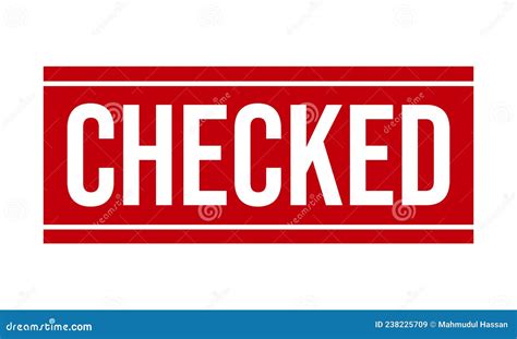 Checked Rubber Grunge Stamp Seal Stock Vector Stock Vector