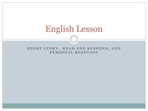 Ppt English Lesson Powerpoint Presentation Free Download Id2031394