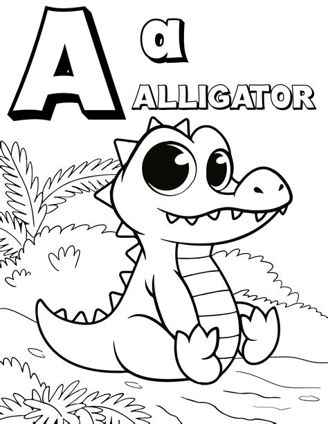 Abc Printable Coloring Pages