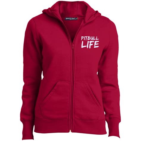 Pitbull Life - Ladies' Full-Zip Hoodie | Full zip hoodie, Hoodies, Zip hoodie