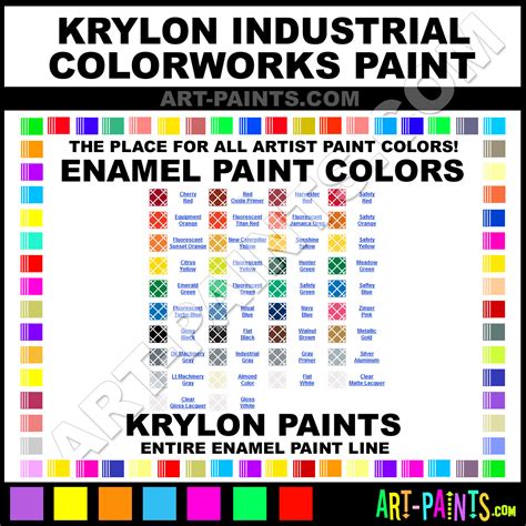 Krylon Fusion Spray Paint Color Chart