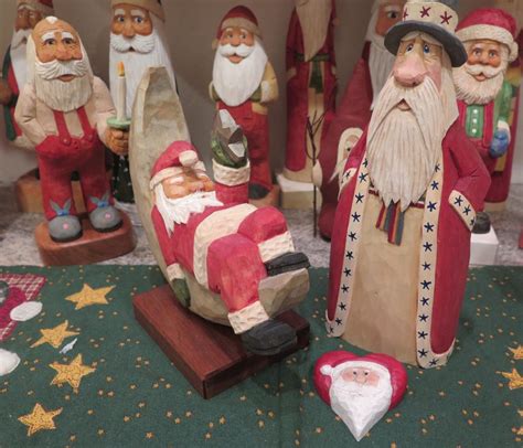 Ho Ho Whoa These Carved Santas Brighten Up Christmas Local News