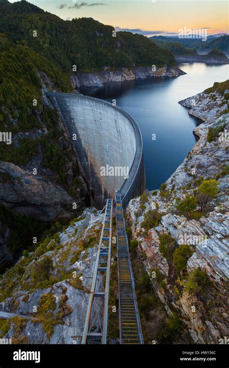 The Gordon Dam South West Tasmania Australia Stock Photo Alamy
