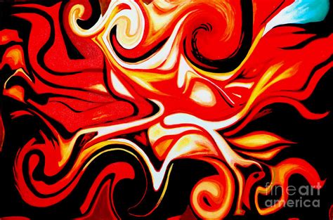 Fire Of Love Abstract Oil Painting Original Modern Contemporary Art
