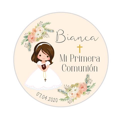 Mi Primera Comunion Sticker First Communion Stickers Etsy México