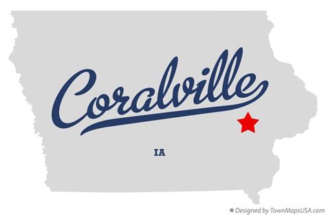 Map Of Coralville Ia Iowa
