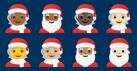 🎅 Santa Claus Emojis 🧑‍🎄 🎅🏻 🎅🏼 🎅🏽 🎅🏾 🎅🏿
