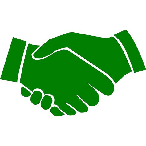 Handshake Clipart Green Handshake Green Transparent Free For Download