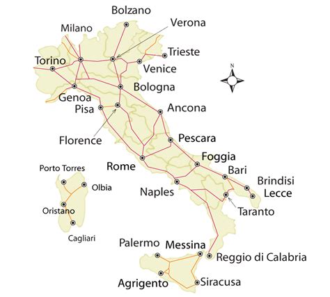 Italy Train Route Map And Guide To How To Ride The Trains All Around