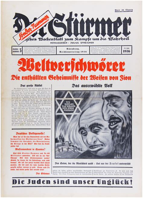 Der Sturmer Collection 19351945 Von Julius Streicher 1935 Magazin Zeitschrift