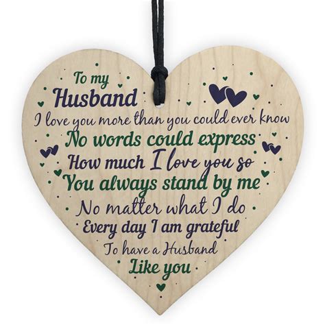 Check out these fashion accessories gifts for wives who particularly love fashion and style.; Husband Anniversary Gift From Wife Handmade Wooden Heart Poem