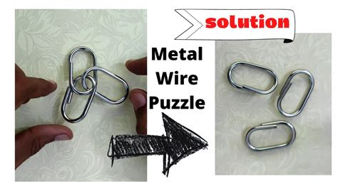 3 Rectangle Ring Metal Wire Puzzle Solution Puzzle 6 Of 16 Youtube