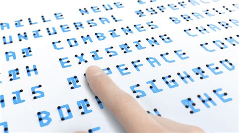 How A Braille Typeface Hopes To Create An “inclusive” Society