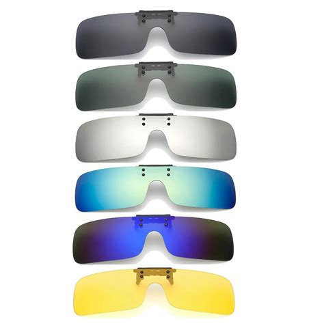 uv400 polarized cilp on sun glassess driving riding night vision lenses for myopia glasses anti