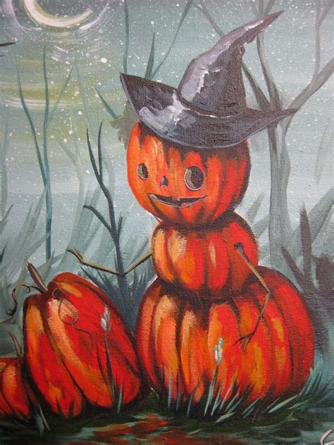 Halloween Halloween Painting Canvas Painting Canvas Art