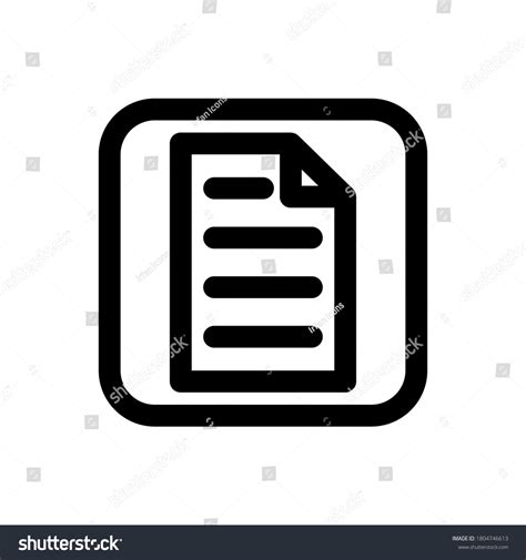 File User Interface Icon Outline Vector Stock Vector Royalty Free