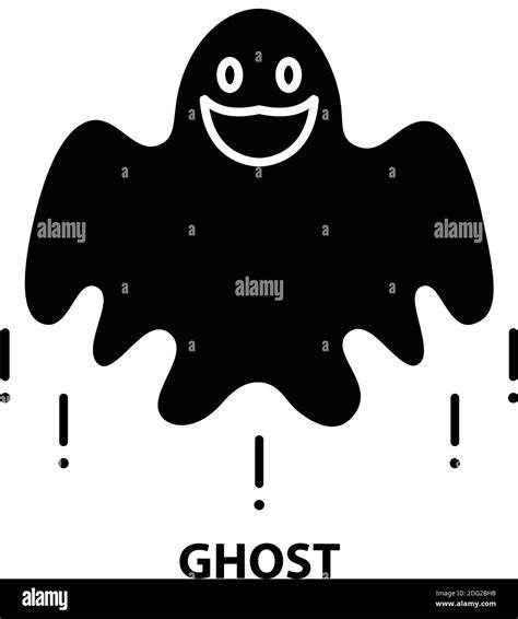 Ghost Icon Black Vector Sign With Editable Strokes Concept Symbol