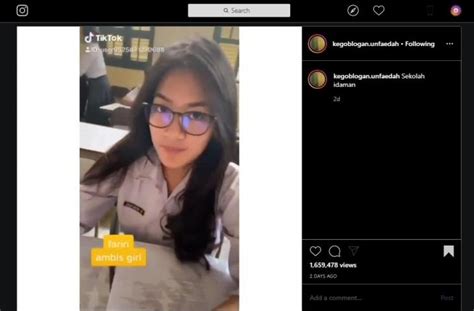 Video Tiktok Pamer Siswi Cantik Di Bandung Viral Netizen Subhanallah