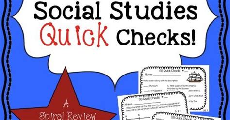 4th Grade Social Studies Quick Check Spiral Review Set Ohio Model