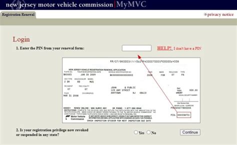 Nj Vehicle Registration Renewal Fee And Form