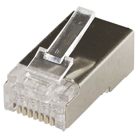 Rj45 Cat5e Shielded Connector 100 Pack