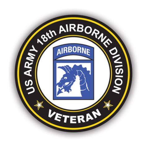 Xviii 18th Airborne Corps Veteran Sticker Decal Weatherproof
