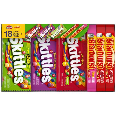 Buy Skittles And Starburst Variety Pack Gummy Candy Assortment 18 Bars