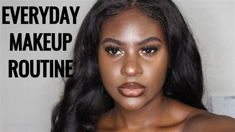 Everyday Drugstore Makeup Routine For Darkskin Oily Skin Beginner