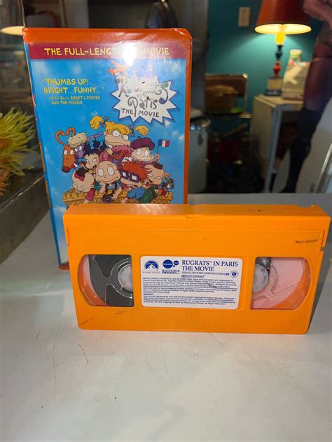 Nickelodeon Vhs Video Rugrats In Paris The Movie In Orange Clam My