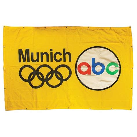 Munich 1972 Summer Olympics Abc Sports Banner