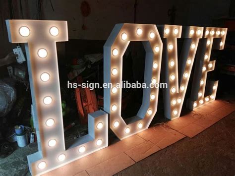 Custom Rgb Led Lighted Marquee Sign Metal Alphabet Letter Electronic