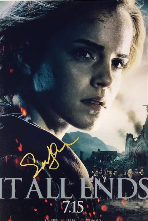 Harry Potter Photo Emma Watson Autographed Signed