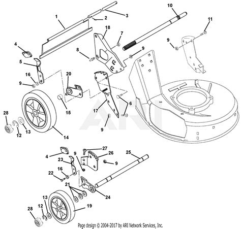 Ariens 911339 022000 022650 Lm21s Parts Diagram For Wheels And