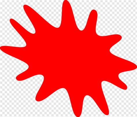 Red Paint Splatter Clipart  Transparent Stock Pin Splash Clip Art