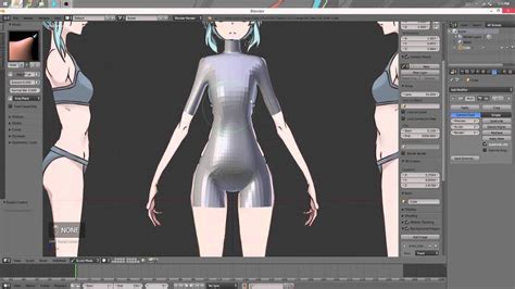 Part Anime Character D Modeling Tutorial II Body Sculpting YouTube