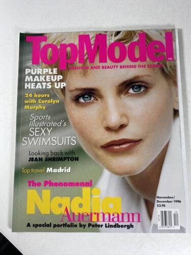 Top Model Magazine Novdec 1996 Nadja Auermann Peter Lindbergh Wn