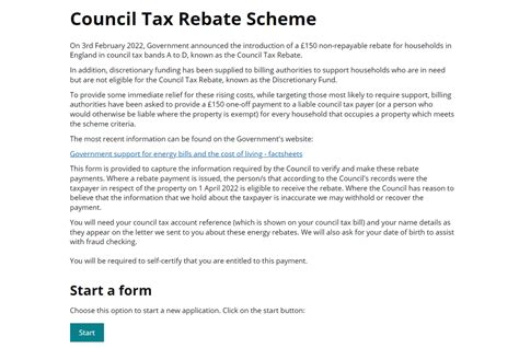 Glasgow City Council Tax Rebate Form