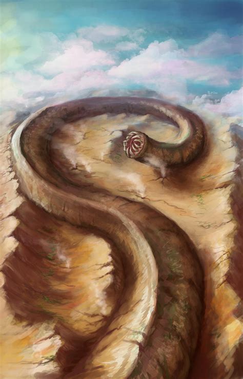 Giant Worm By Jojoesart On Deviantart