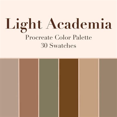 Dark Academia Colour Codes