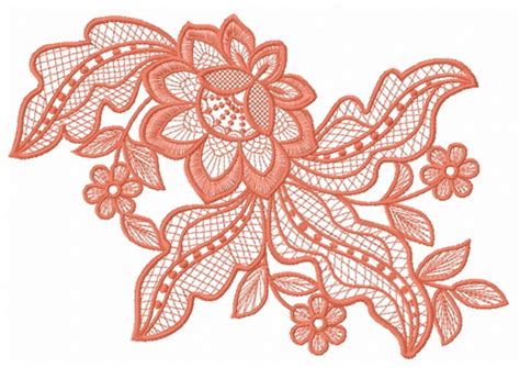 Lace Flower Embroidery Design 11
