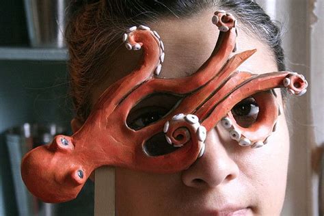 Octopus Mask Clay Mask Art Octopus Mask