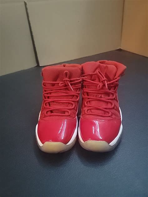 Nike Air Jordan Xi 11 Win Like 96 Gs Gym Red 378038 623 Size 55y Ebay