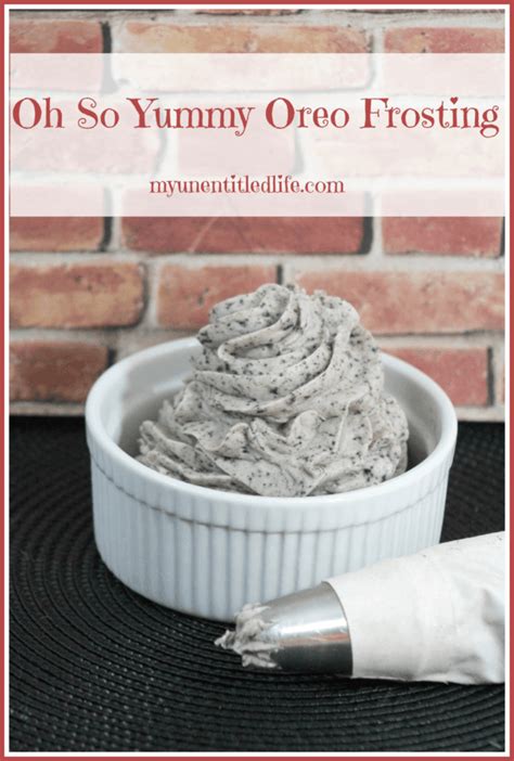 Oh So Yummy Oreo Frosting Recipe