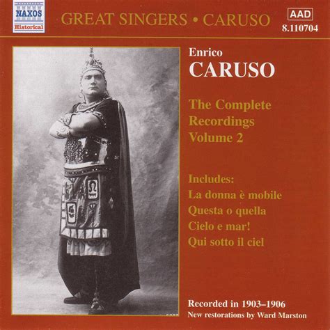 Enrico Caruso Caruso Enrico Complete Recordings Vol 2 1903 1906
