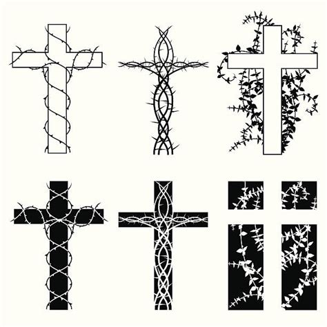 How To Draw A Cross With Vines Step By Step