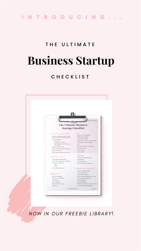 The Ultimate Business Startup Checklist Freebie Start Up Business