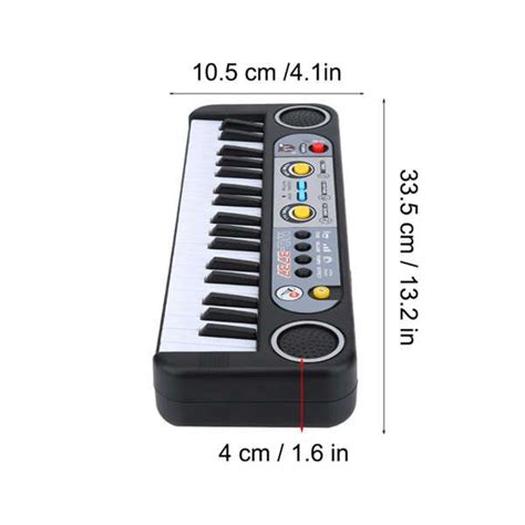 37 Keys Electronic Organ Digital Piano Keyboard With Microphone Kids