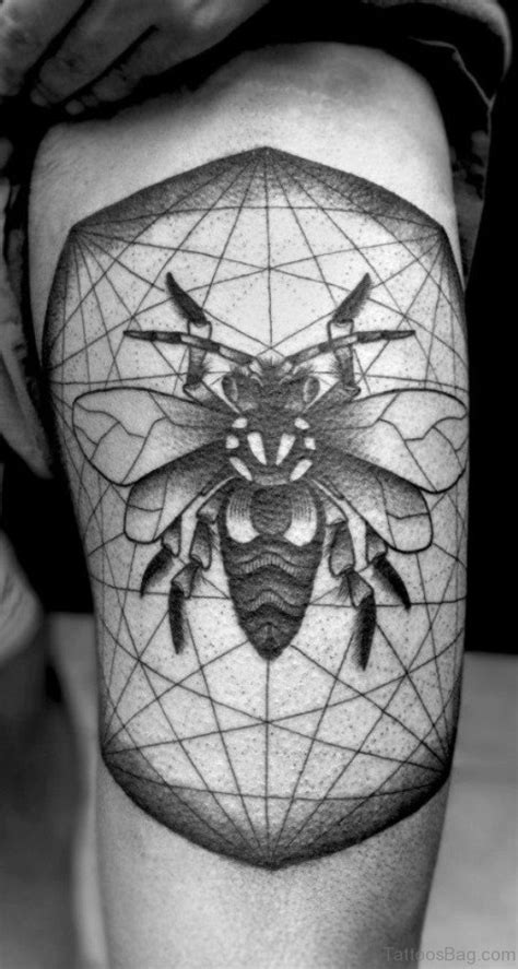 28 Fabulous Bee Tattoos On Thigh