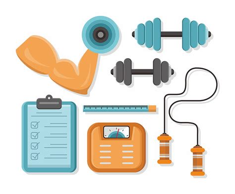 Flex And Workout Equipment Vector Icon Pack Svg Ai Cdr Uidownload